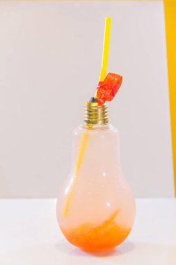  cocktail in the glass light bulb shape