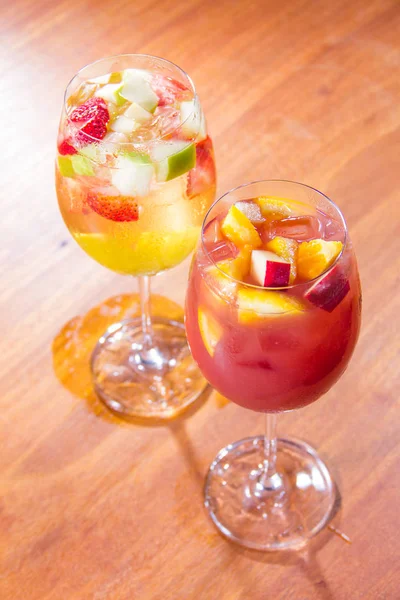 Cocktail Verão Com Gelo Limão — Fotografia de Stock