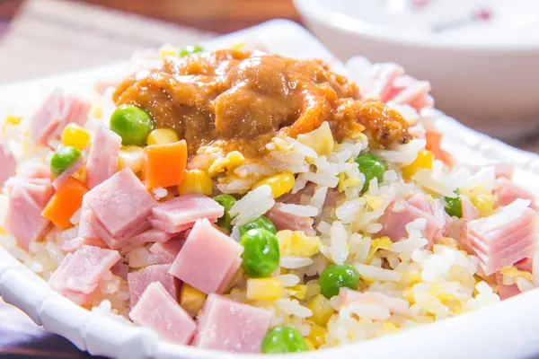 Una sesión de cocina utiliza la iluminación de carne — Foto de Stock