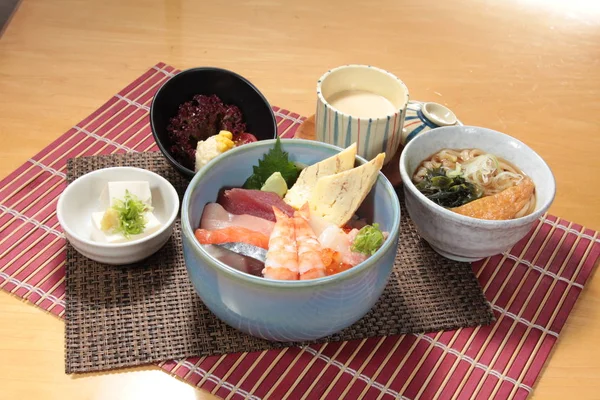 Una Foto Cocina Comida Japonesa — Foto de Stock