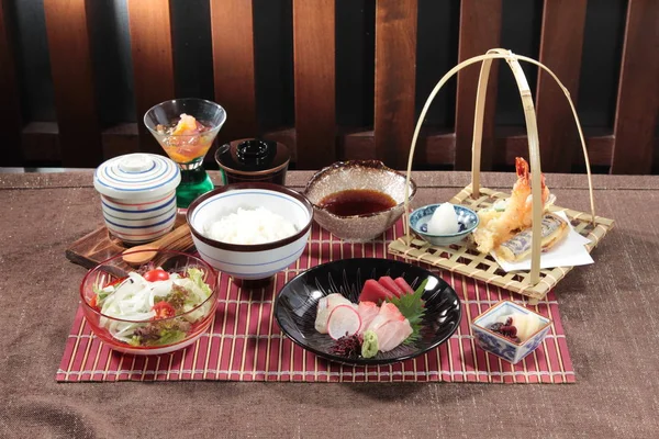 Una Foto Cocina Comida Japonesa — Foto de Stock