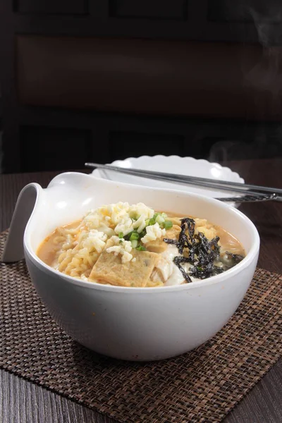 Closeup Udon Soup Plate — Fotografia de Stock