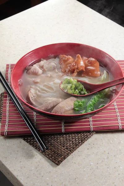 Closeup Udon Soup Plate — Stock fotografie