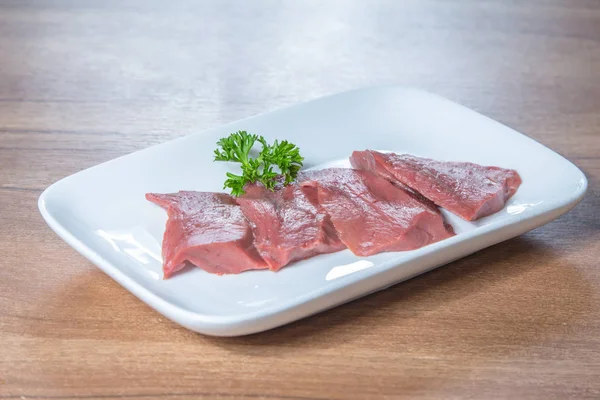 Una sesión de cocina utiliza la iluminación de carne — Foto de Stock