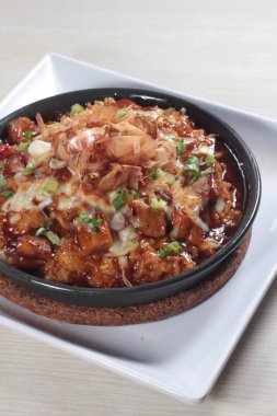 Risotto 'nun mutfak fotoğrafı.