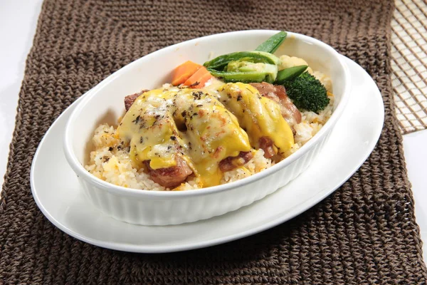 Risotto 'nun mutfak fotoğrafı.