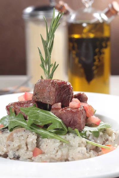 Risotto 'nun mutfak fotoğrafı.