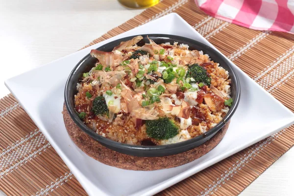 Risotto 'nun mutfak fotoğrafı.