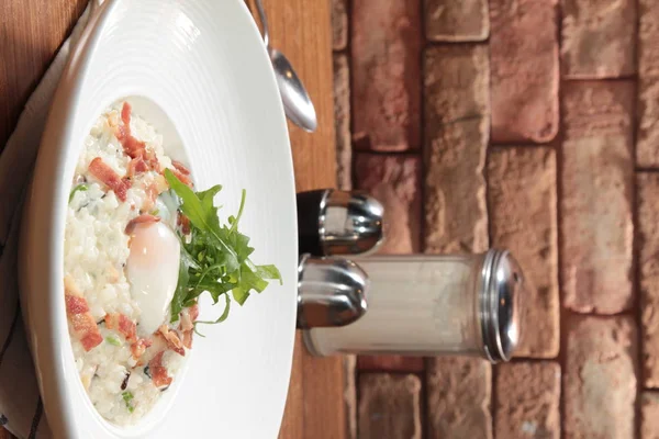 Risotto 'nun mutfak fotoğrafı.