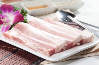 Çiğ domuz mutfağı fotoğrafı