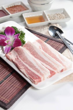 Çiğ domuz mutfağı fotoğrafı