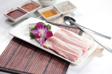 Çiğ domuz mutfağı fotoğrafı