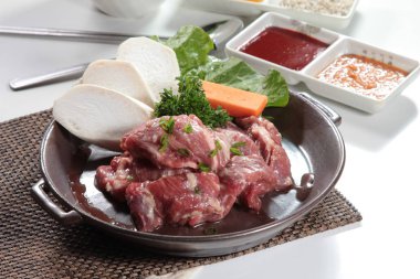 Çiğ domuz mutfağı fotoğrafı