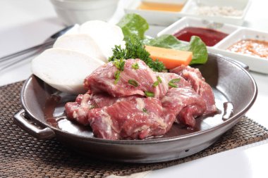 Çiğ domuz mutfağı fotoğrafı