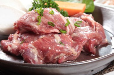 Çiğ domuz mutfağı fotoğrafı