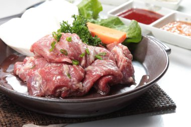 Çiğ domuz mutfağı fotoğrafı