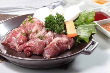 Çiğ domuz mutfağı fotoğrafı