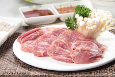 Çiğ domuz mutfağı fotoğrafı