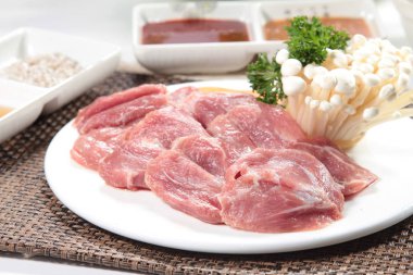 Çiğ domuz mutfağı fotoğrafı