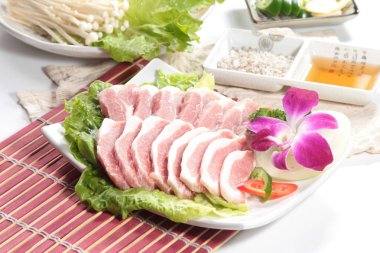 Çiğ domuz mutfağı fotoğrafı