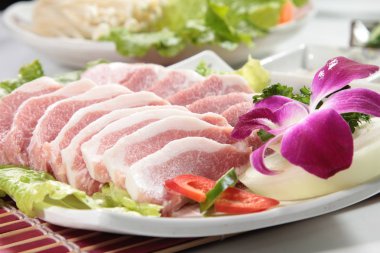 Çiğ domuz mutfağı fotoğrafı