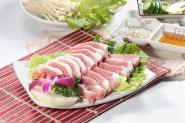 Çiğ domuz mutfağı fotoğrafı