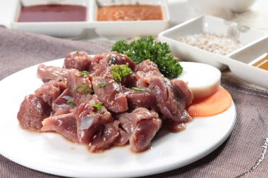 Çiğ domuz mutfağı fotoğrafı