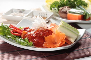 Çiğ domuz mutfağı fotoğrafı