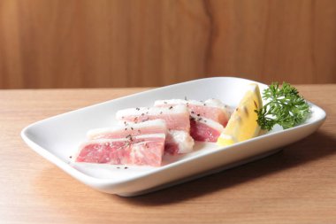 Çiğ domuz mutfağı fotoğrafı