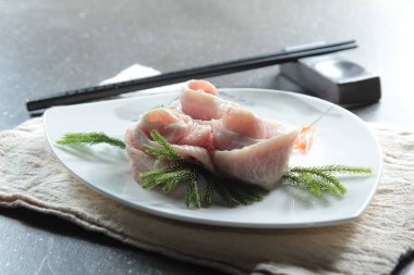 Çiğ domuz mutfağı fotoğrafı