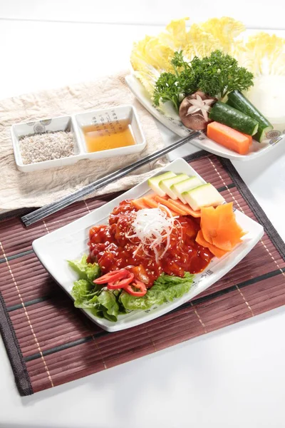 Çiğ domuz mutfağı fotoğrafı