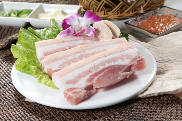 Çiğ domuz mutfağı fotoğrafı