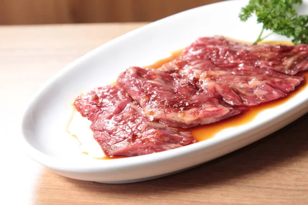 Una sesión de cocina utiliza la iluminación de carne — Foto de Stock