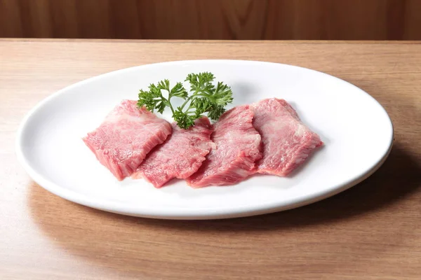 Una sesión de cocina utiliza la iluminación de carne —  Fotos de Stock