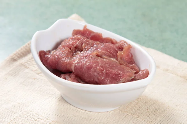 Una Foto Cocina Carne Cruda —  Fotos de Stock