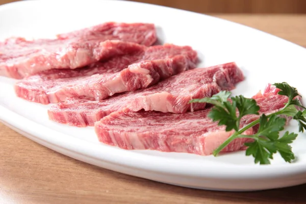 Cuisine Photo Raw Beef — Stock Photo, Image