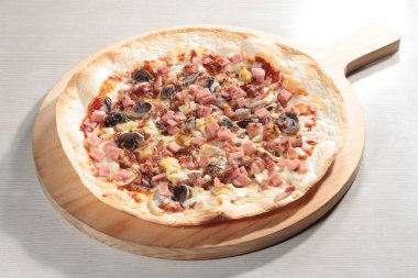 İtalyan pizza yakın çekim