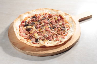 İtalyan pizza yakın çekim