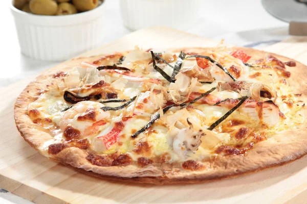 İtalyan pizza yakın çekim