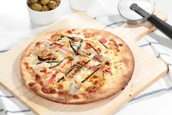 İtalyan pizza yakın çekim