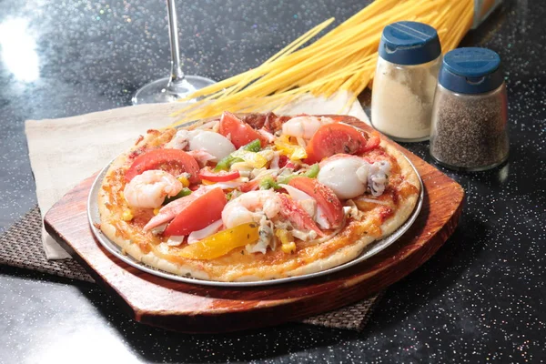 İtalyan pizza yakın çekim