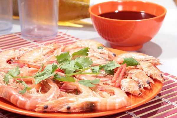 Deep Fried Shrimp Cuisine — Stock Photo, Image