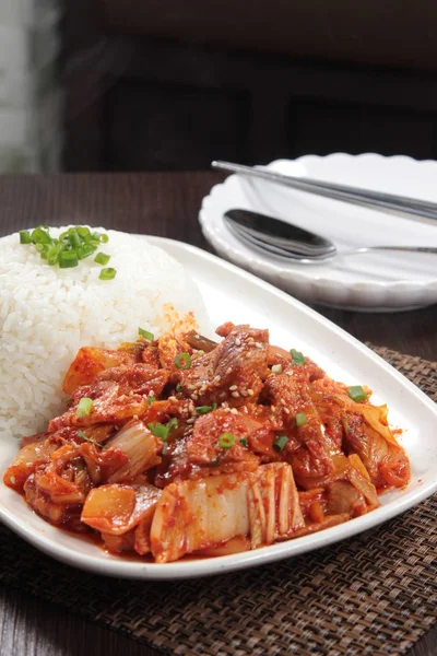 Una Foto Cocina Arroz — Foto de Stock