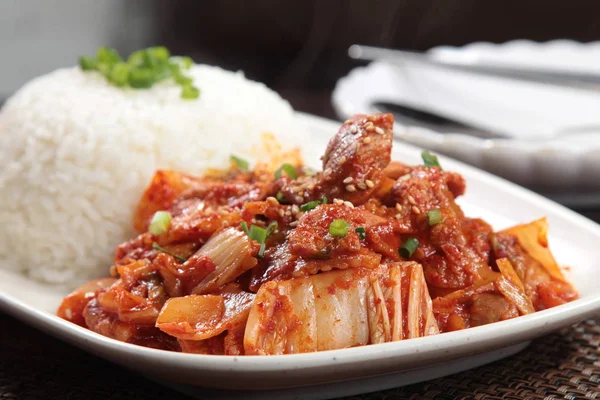 Pollo Con Arroz Verduras — Foto de Stock