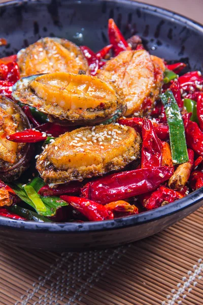 Una sesión de cocina utiliza la iluminación de carne — Foto de Stock