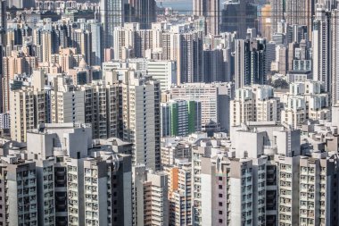 Hong Kong 'un yoğun kentsel ve mimari manzarası
