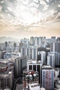 Hong Kong 'un yoğun kentsel ve mimari manzarası