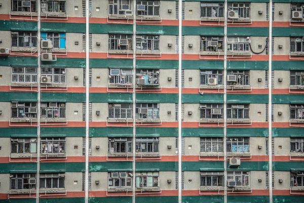 Hong Kong Dichte Stedelijke Architectonische Landschap — Stockfoto