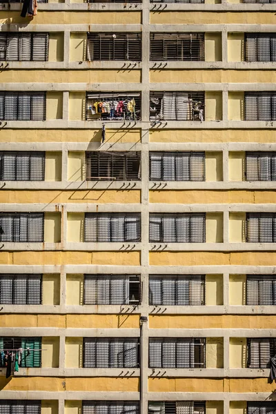 Densa Paisagem Urbana Arquitetônica Hong Kong — Fotografia de Stock