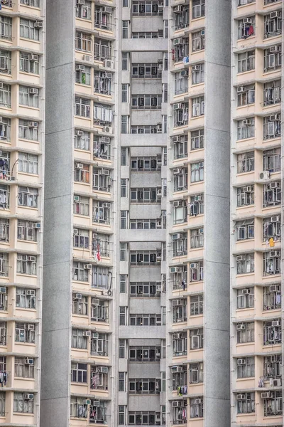 Hong Kong Denso Paesaggio Urbano Architettonico — Foto Stock